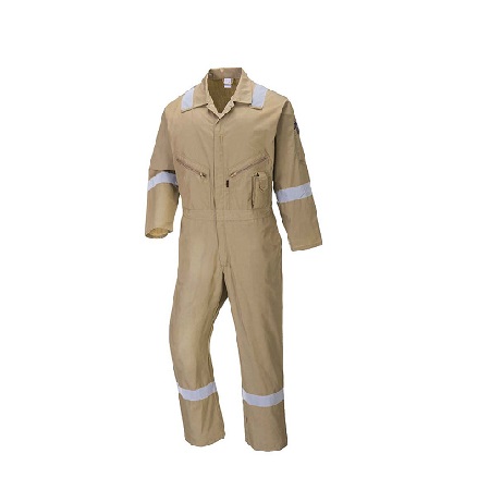 VAULTEX 100% COTTON COVERALL WITH REFLECTIVE CUR