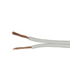 0.75MMX2C TWIN PARALLEL CABLE WHITE -RR
