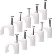 CIRCLE CABLE CLIPS 4MM*100PCS CCC4