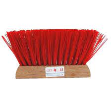 4ROW BROOM, RED HAIR, 29CM (1X48) R5042B-4