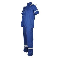 COVERALL-2PCS SET-SHORT SLEEVES-BLUE COLOR-X-LARGE (1X40) CA-XL