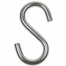 Stainless Steel White S Hook, 10MM(1X250) SSH10MM