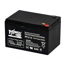 POWERPLUS Powerplus Lead Acid Battery, PP12-12, 12V, 12Ah/20Hr