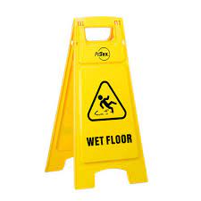 Foldable Caution Sign Board, Yellow
