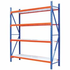 Heavy Duty Shelving, 3 Shelves, 150CM, Blue and Orange