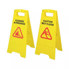 Foldable Caution Sign Board, Yellow